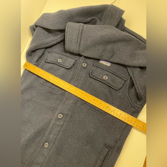 Patagonia Better Sweater Shirt Jacket Small Navy Blue Outdoors Stained - Picture 5 of 12